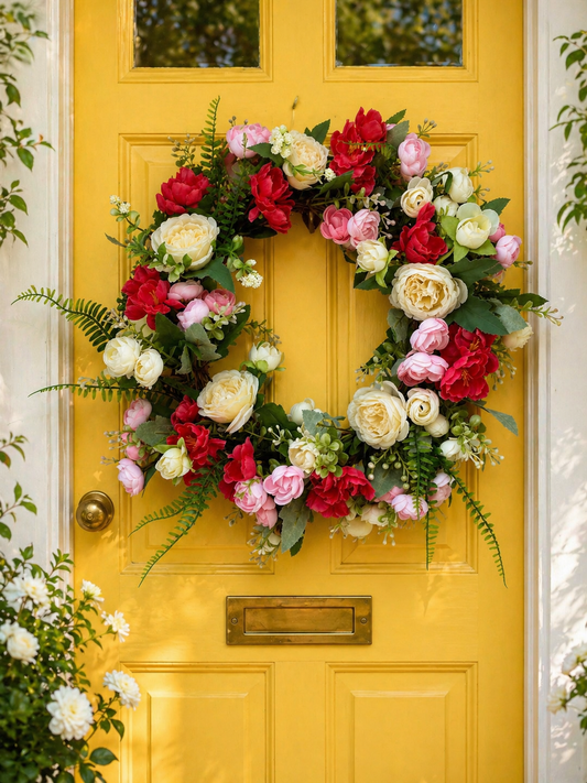 Blush and Berry Wreath.