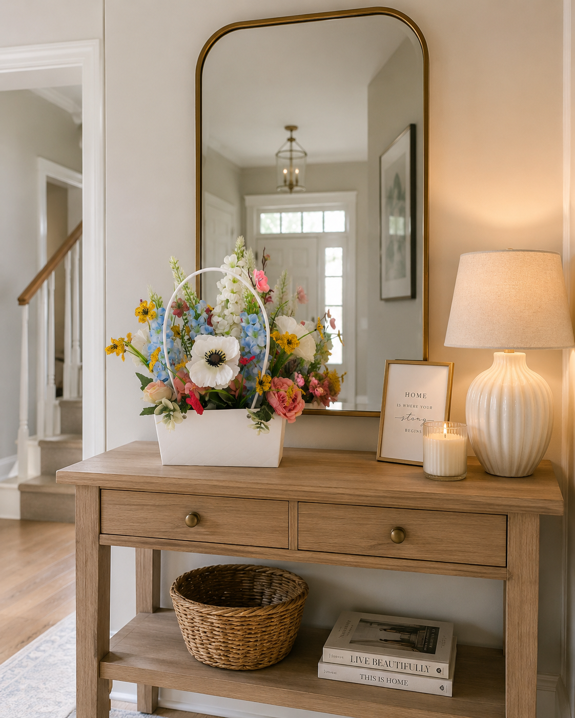 Basket arrangement.