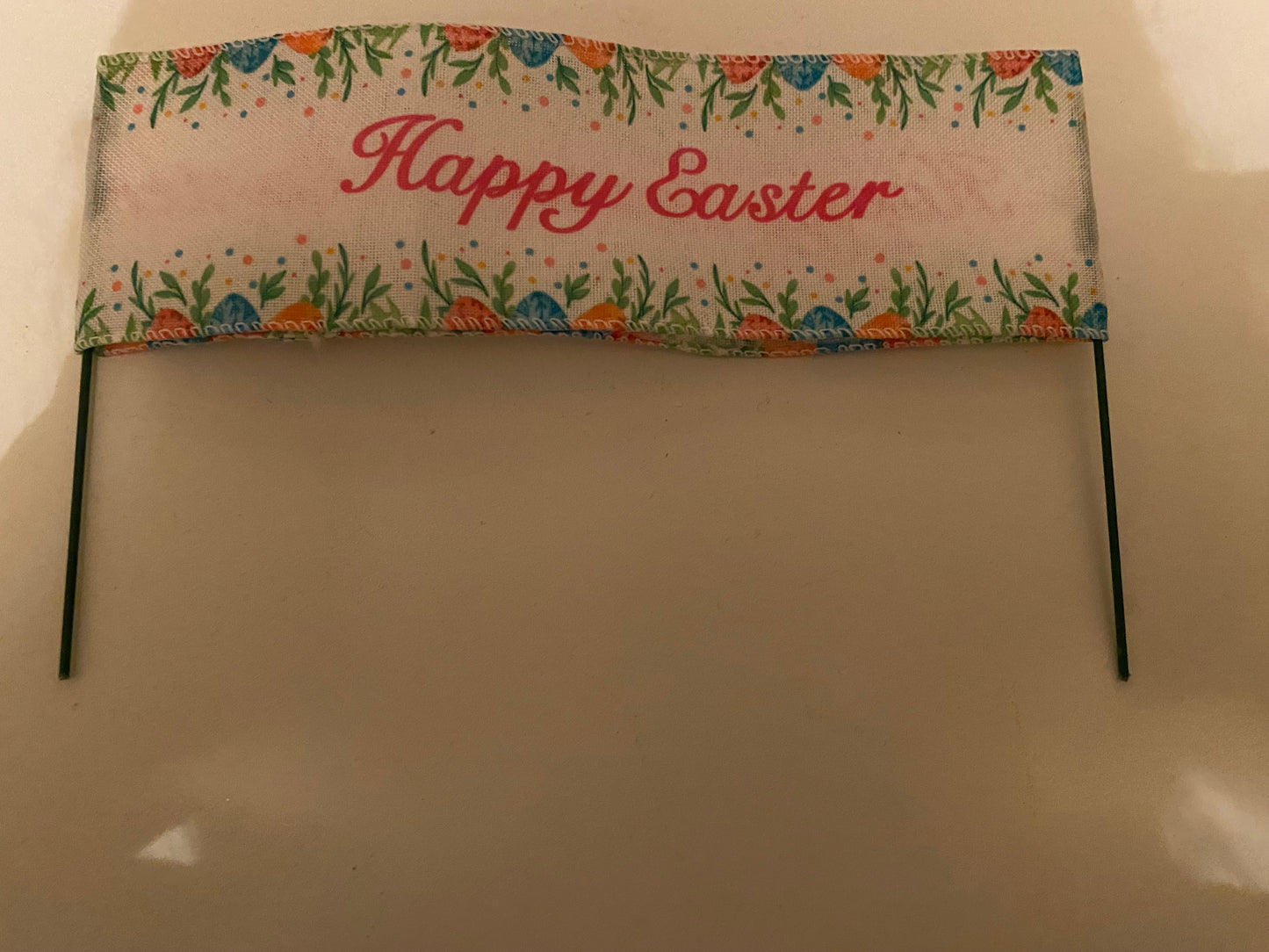 Spring Pastel Floral Wreath with Removable Easter Ribbon – 16 inch base