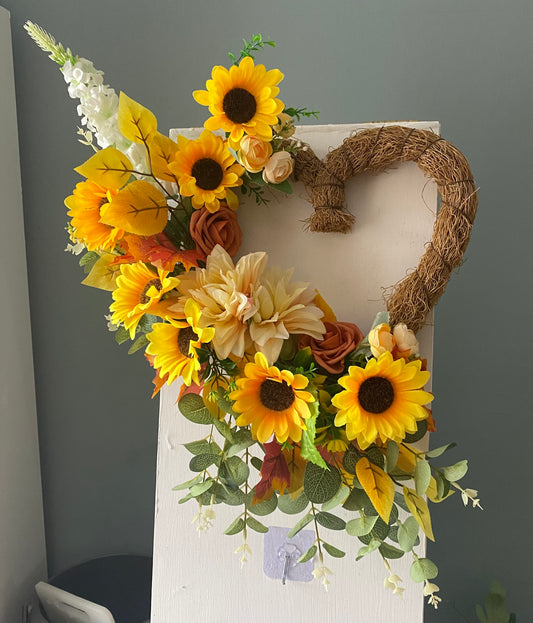 Autumn Heart Wreath