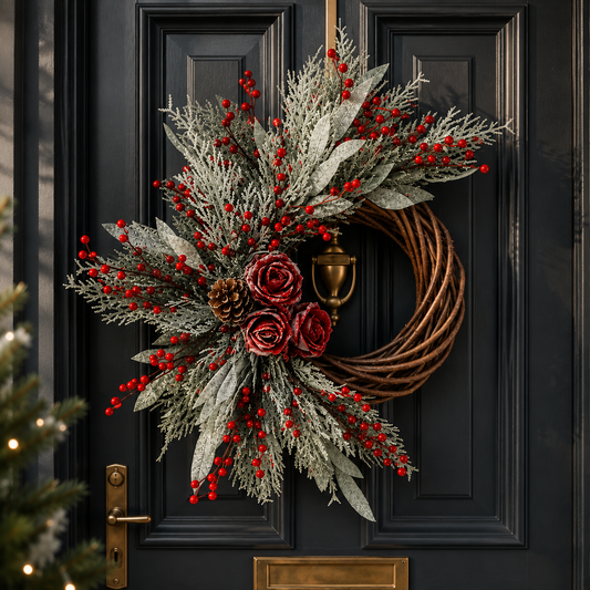 Frosted Willow Wreath ***PRE ORDER ONLY DELIVERY WEEK OF NOV 2nd ***