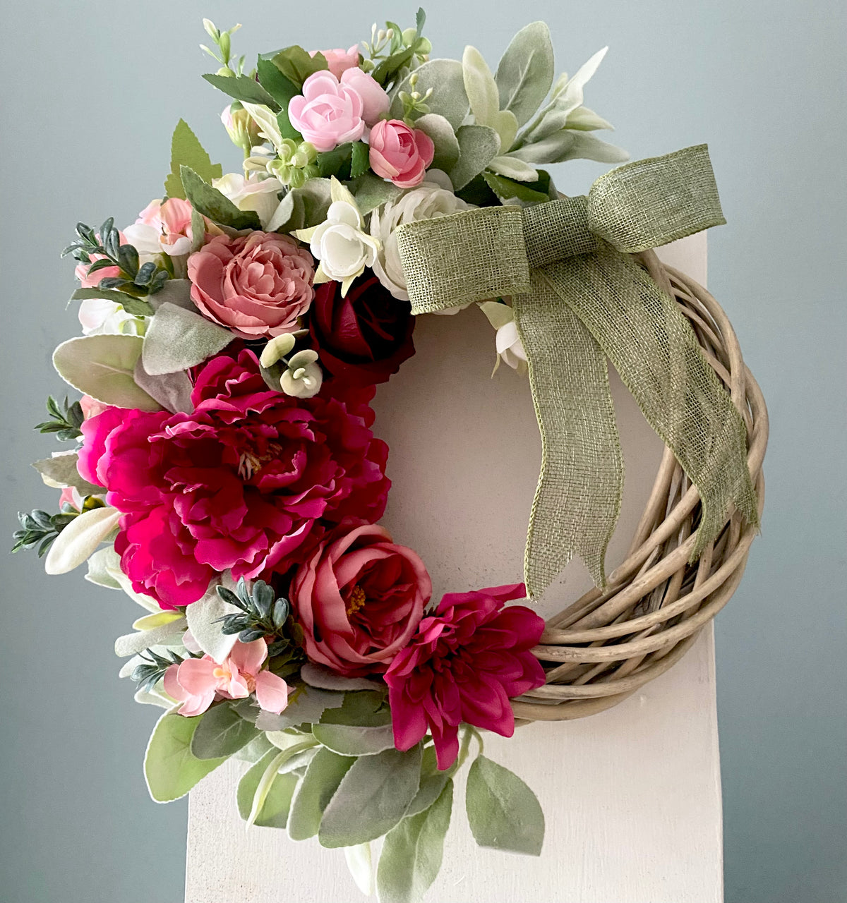 Róisín — Peony & Rose Cascade Wreath