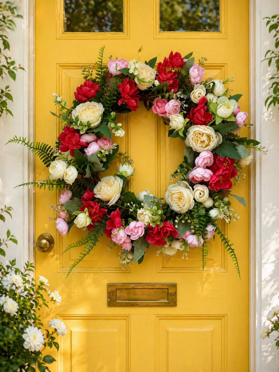 Blush and Berry Wreath.