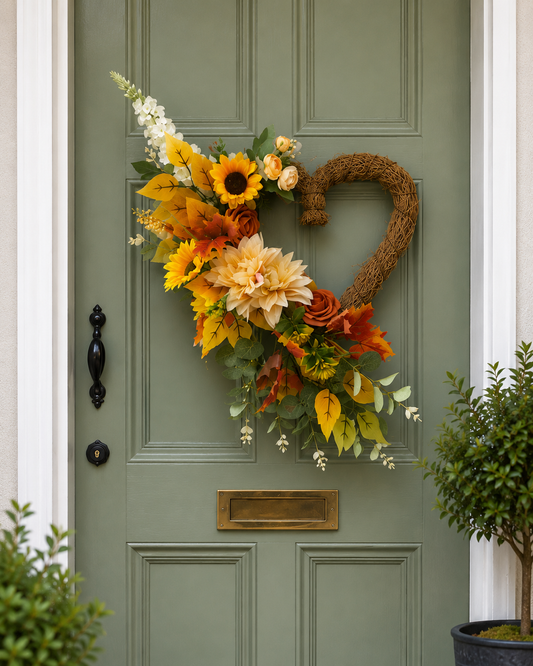 Autumn Heart Wreath