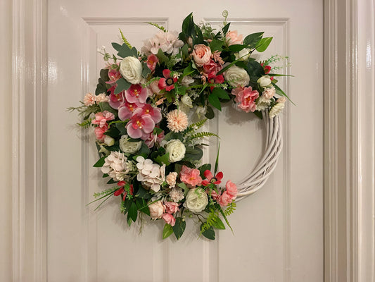 Odétte- Blush pink orchid and rose