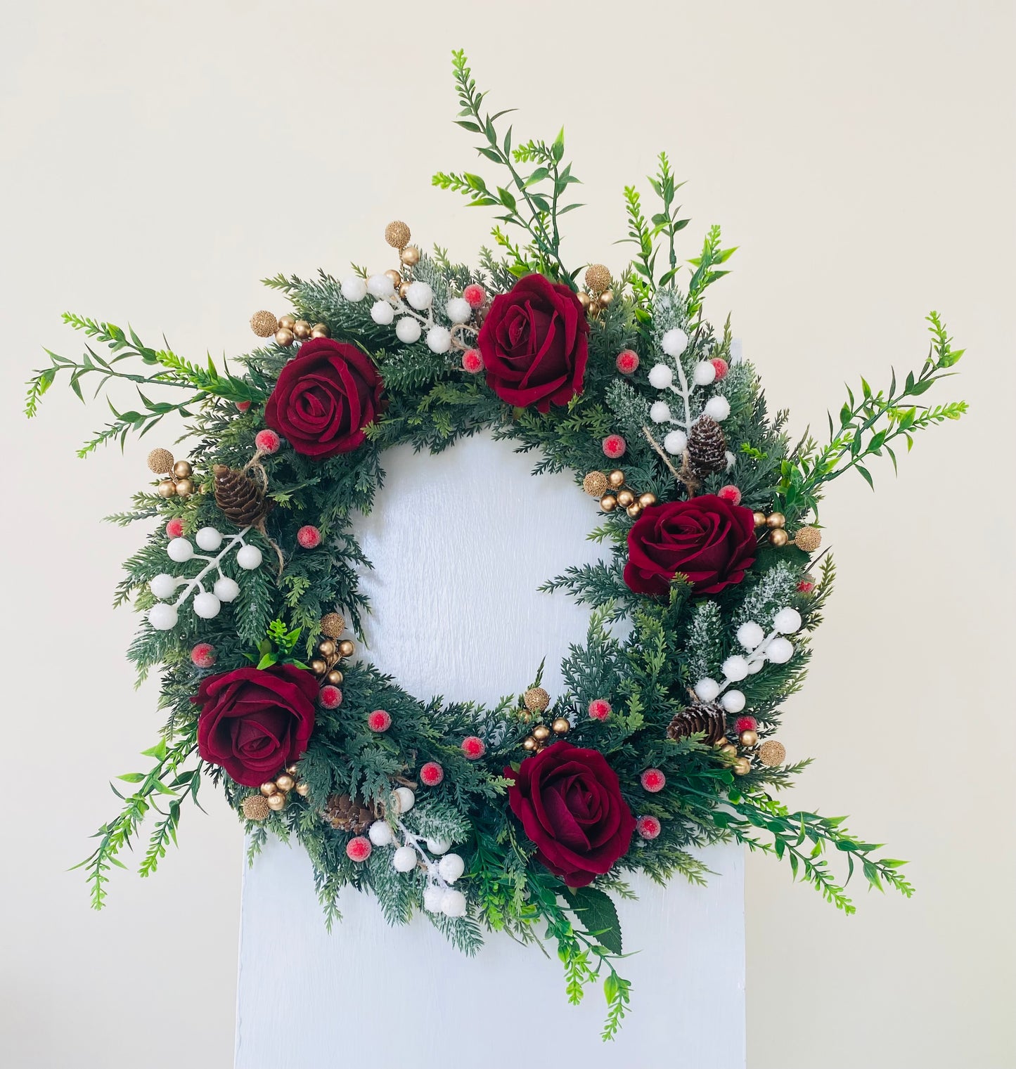 Winter Rose Wreath