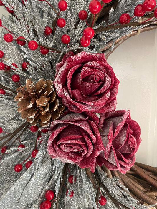 Frosted Willow Wreath ***PRE ORDER ONLY DELIVERY WEEK OF NOV 17th ***