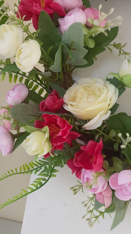 Blush and Berry Wreath.